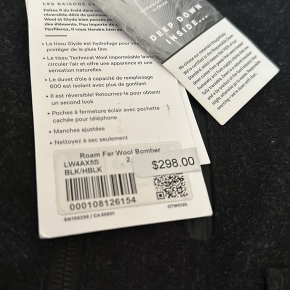 (2) Reversible lululemon winter bomber jacket - Picture 4 of 8